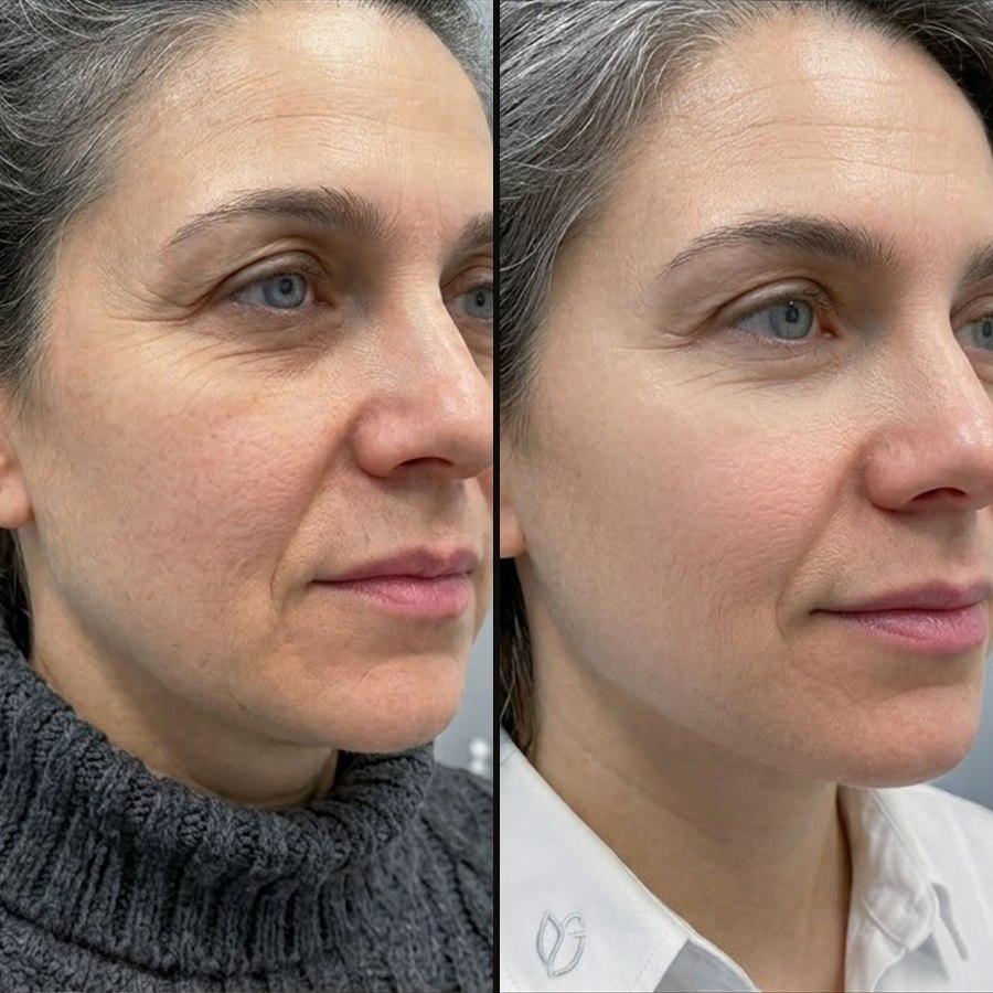 Tratament facial de reîntinerire – înainte și după